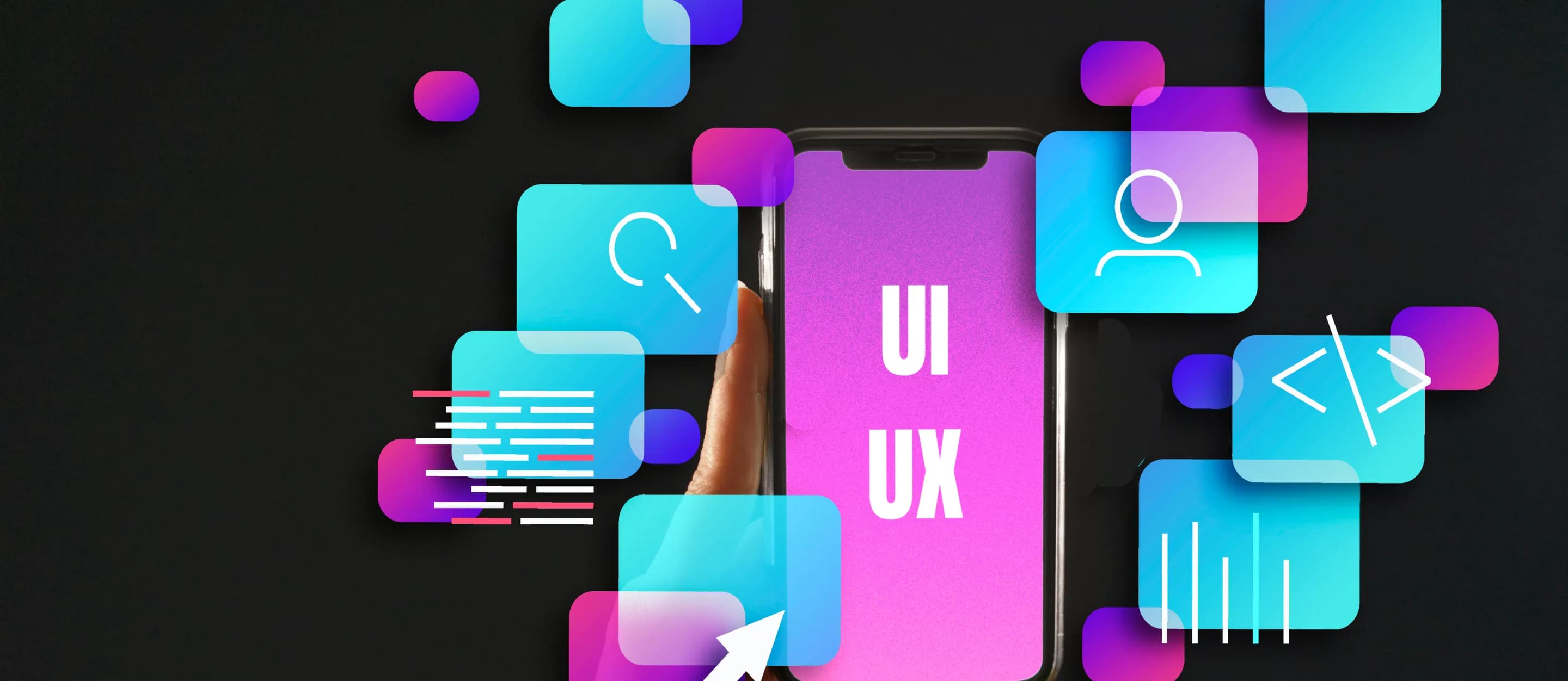 Web designer working on user experience design